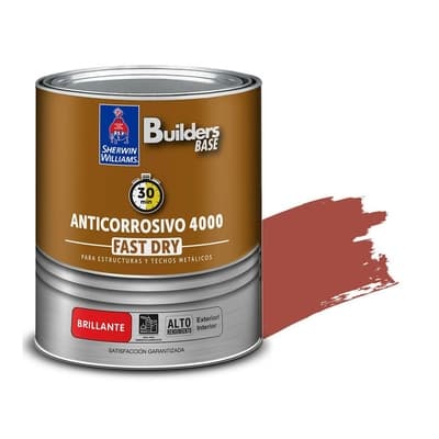 ANTICORROSIVO ALQUIDICO PARA METAL PARA USO EXTERIOR / INTERIOR ROJO BRILLANTE COLONIAL 4000