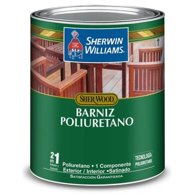 BARNIZ POLIURETANO PARA MADERA PARA USO EXTERIOR / INTERIOR TRANSPARENTE SATINADO