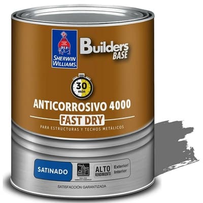 ANTICORROSIVO ALQUIDICO PARA METAL PARA USO EXTERIOR / INTERIOR GRIS SATINADO COLONIAL 4000