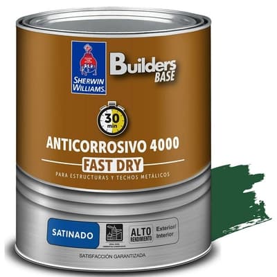 ANTICORROSIVO ALQUIDICO PARA METAL PARA USO EXTERIOR / INTERIOR VERDE SATINADO COLONIAL 4000