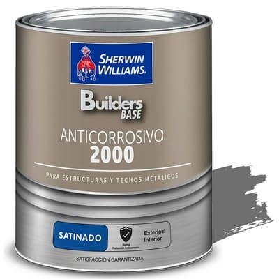 ANTICORROSIVO ALQUIDICO PARA METAL PARA USO EXTERIOR / INTERIOR GRIS SATINADO ESTRUCTURAL 2000
