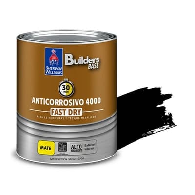 ANTICORROSIVO ALQUIDICO PARA METAL PARA USO EXTERIOR / INTERIOR NEGRO MATE COLONIAL 4000