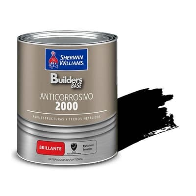 ANTICORROSIVO ALQUIDICO PARA METAL PARA USO EXTERIOR / INTERIOR NEGRO BRILLANTE ESTRUCTURAL 2000