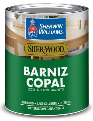 BARNIZ BASE SOLVENTE PARA MADERA PARA USO INTERIOR TRANSPARENTE BRILLANTE COPAL