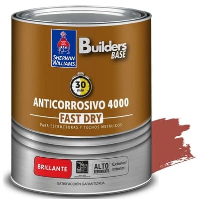 ANTICORROSIVO ALQUIDICO PARA METAL PARA USO EXTERIOR / INTERIOR ROJO BRILLANTE COLONIAL 4000
