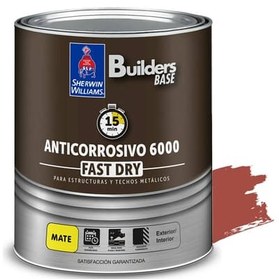 ANTICORROSIVO ALQUIDICO PARA METAL PARA USO EXTERIOR / INTERIOR ROJO OXIDO MATE RUSTOP 6000