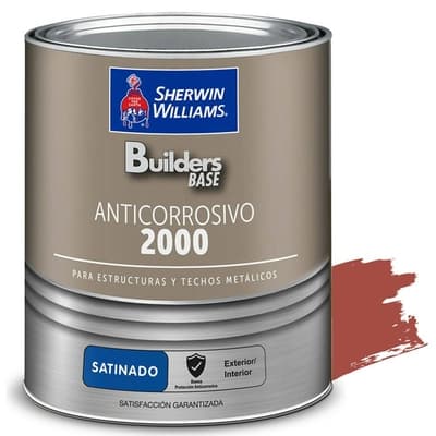 ANTICORROSIVO ALQUIDICO PARA METAL PARA USO EXTERIOR / INTERIOR ROJO SATINADO ESTRUCTURAL 2000