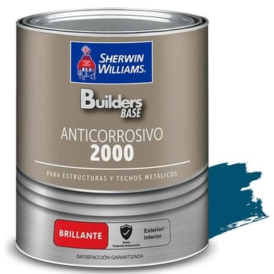 ANTICORROSIVO ALQUIDICO PARA METAL PARA USO EXTERIOR / INTERIOR AZUL BRILLANTE ESTRUCTURAL 2000