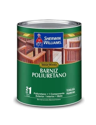 BARNIZ POLIURETANO PARA MADERA PARA USO EXTERIOR / INTERIOR TRANSPARENTE MATE