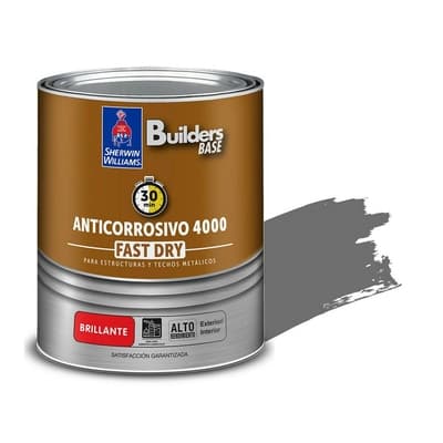 ANTICORROSIVO ALQUIDICO PARA METAL PARA USO EXTERIOR / INTERIOR GRIS BRILLANTE COLONIAL 4000