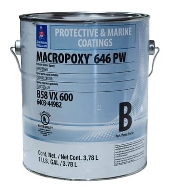 CATALIZADOR PARA PINTURAS INDUSTRIALES TRANSPARENTE MACROPOXI 646 PARTE B