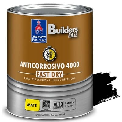 ANTICORROSIVO ALQUIDICO PARA METAL PARA USO EXTERIOR / INTERIOR NEGRO MATE COLONIAL 4000