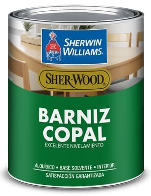 BARNIZ BASE SOLVENTE PARA MADERA PARA USO INTERIOR TRANSPARENTE SATINADO COPAL