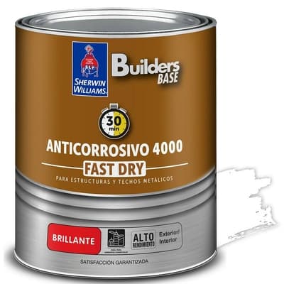 ANTICORROSIVO ALQUIDICO PARA METAL PARA USO EXTERIOR / INTERIOR BLANCO BRILLANTE COLONIAL 4000