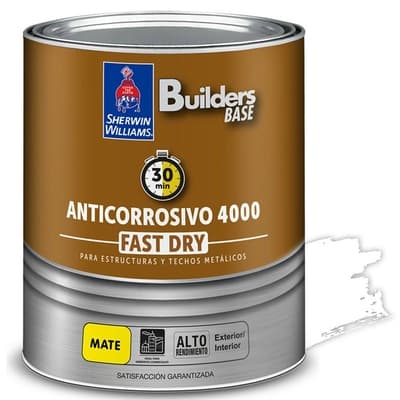 ANTICORROSIVO ALQUIDICO PARA METAL PARA USO EXTERIOR / INTERIOR BLANCO MATE COLONIAL 4000