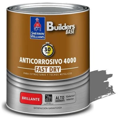 ANTICORROSIVO ALQUIDICO PARA METAL PARA USO EXTERIOR / INTERIOR GRIS BRILLANTE COLONIAL 4000