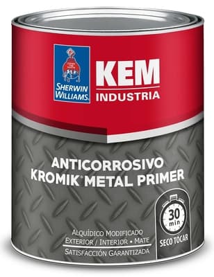 ANTICORROSIVO ALQUIDICO PARA METAL CAFE ROJIZO MATE KEM KROMIK