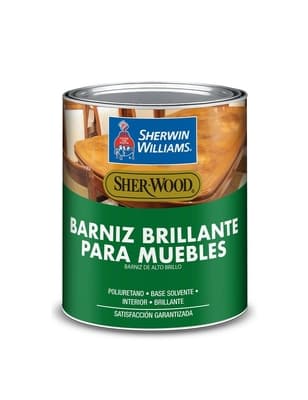 BARNIZ BASE SOLVENTE POLIURETANO PARA MUEBLES MADERA PARA USO INTERIOR TRANSPARENTE BRILLANTE