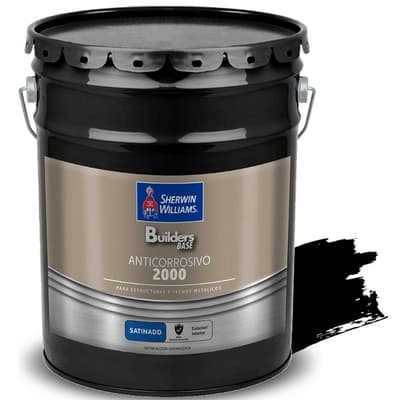 ANTICORROSIVO ALQUIDICO PARA METAL PARA USO EXTERIOR / INTERIOR NEGRO SATINADO ESTRUCTURAL 2000