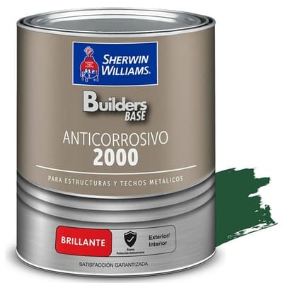 ANTICORROSIVO ALQUIDICO PARA METAL PARA USO EXTERIOR / INTERIOR VERDE BRILLANTE ESTRUCTURAL 2000