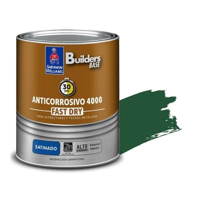 ANTICORROSIVO ALQUIDICO PARA METAL PARA USO EXTERIOR / INTERIOR VERDE SATINADO COLONIAL 4000