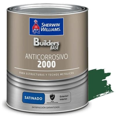 ANTICORROSIVO ALQUIDICO PARA METAL PARA USO EXTERIOR / INTERIOR VERDE SATINADO ESTRUCTURAL 2000