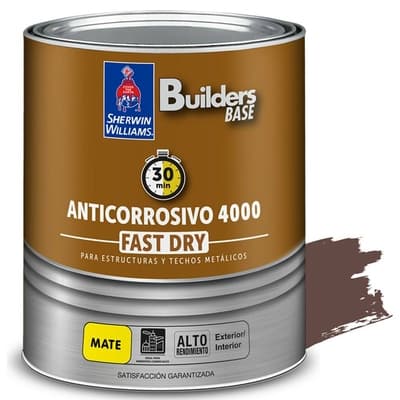 ANTICORROSIVO ALQUIDICO PARA METAL PARA USO EXTERIOR / INTERIOR CAFE MATE COLONIAL 4000