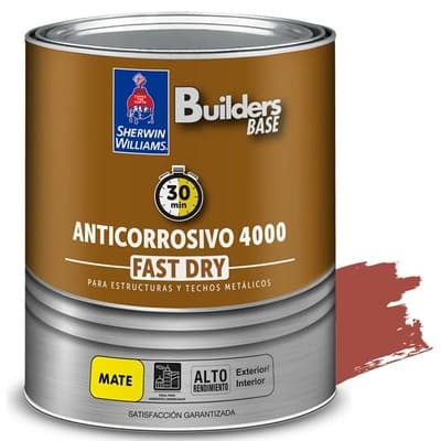 ANTICORROSIVO ALQUIDICO PARA METAL PARA USO EXTERIOR / INTERIOR ROJO MATE COLONIAL 4000