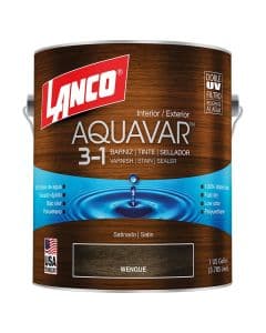 Barniz base agua Aquavar wengue 3.78 L (1gal) Lanco