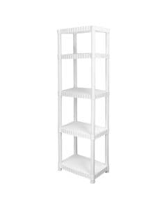 Estante plástico 5 niveles (175 x 35 x 56) cm blanco