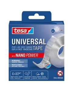 Cinta Nano Tape doble cara 3 cm x 30 m transparente
