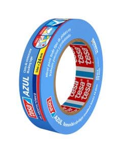 Cinta de enmascarar 2.4 cm x 50 m (1") azul
