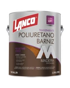 Barniz poliuretano transparente satinado 3.78 L (1 gal) Lanco