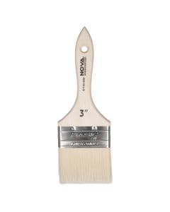 Brocha cerda sintética 7.62 cm (3") mango madera tratada nova basic