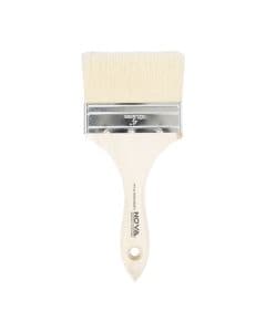Brocha cerda sintética 10.16 cm (4") mango madera tratada nova basic