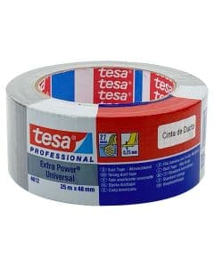 Cinta para ducto 5.08 cm x 25 m (2") gris Tesa