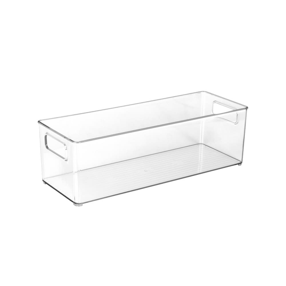 Caja organizadora acrílica para refrigerador 40.6 x 15 x 12.5 cm